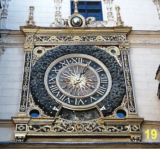 Gros Horloge de Rouen Rouen astrologie
