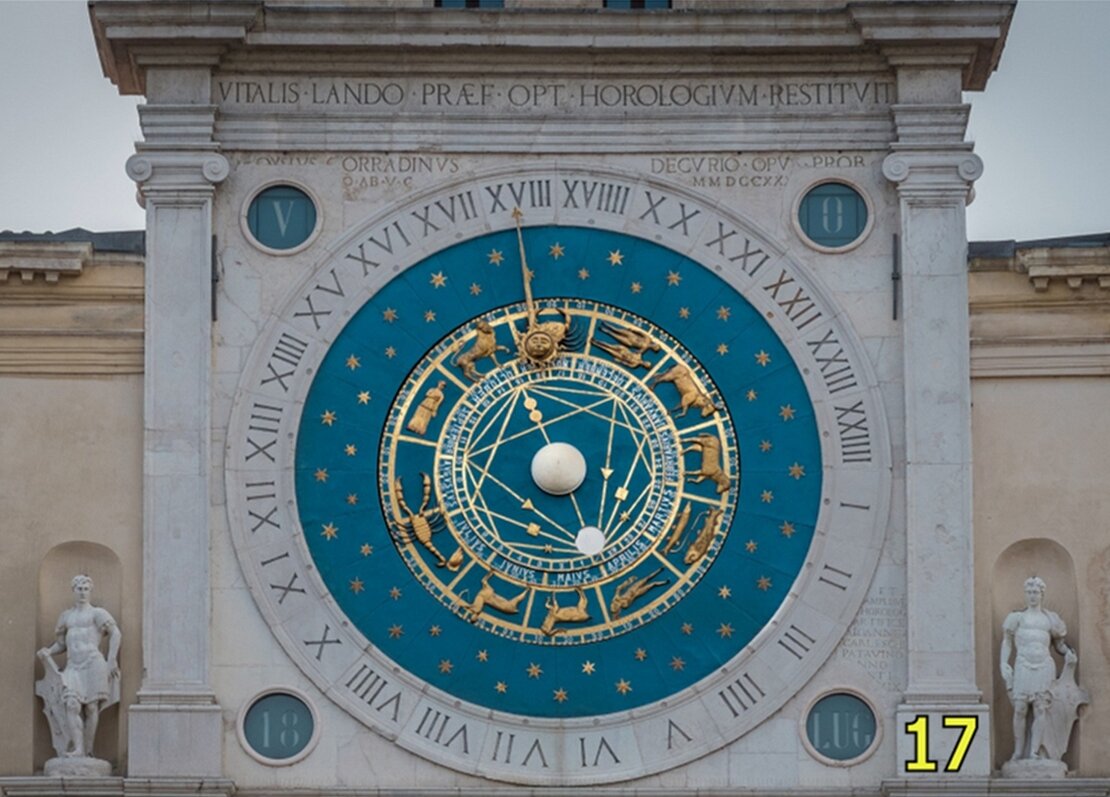 Horloge astronomique de Padoue Padoue zodiaque