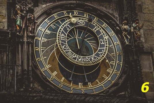Prague beau zodiaque Horloge Prague